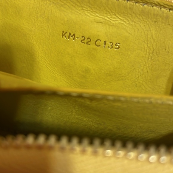 Salvatore Ferragamo Yellow Leather Coin Purse - Picture 11 of 12